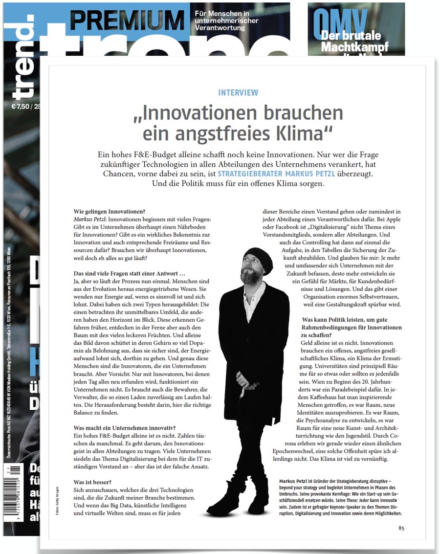 Markus Petzl im Trend Magazin